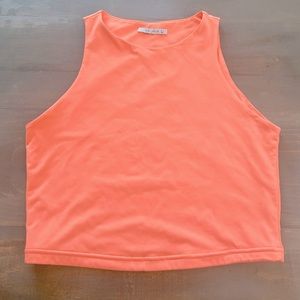 Reoria Sleeveless Racerback Crop Tank